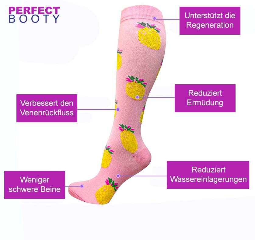 bunte kompressionsstrümpfe